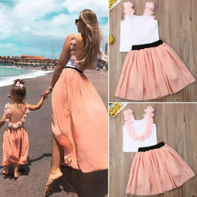 

Mother & Daughter Family Matching Mesh Tutu Parent-Child Women Girl Bubble Skirt
