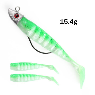 

New Soft Jig Fish Lead Head Fishing Lure 100mm154g 120mm26g Jigging Soft Bait Fishing Tackle For Ice Fishing Saltwater Fresh