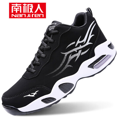 

Antarctic Nanjiren casual mens shoes mens fashion Korean version of the trend of running sports outdoor comfortable air cushion non-slip student male 0011 black&white 40 yards