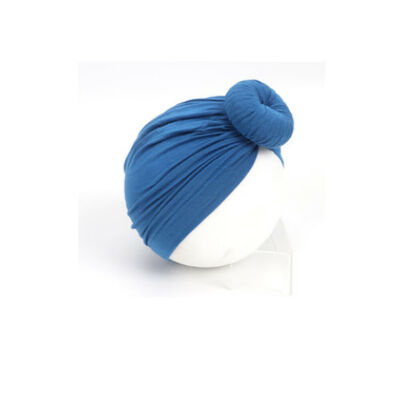 

Baby Toddler Knot Turban Head Wrap Hat Cotton Stretch India Ear Cap Winter Warm