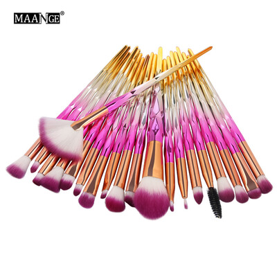 

Toponeto 20PCS Make Up Foundation Eyebrow Eyeliner Blush Cosmetic Concealer Brushes