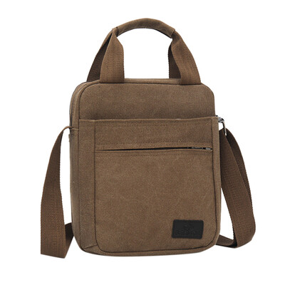 

Tailored Mens Fashion Canvas Solid Color Totes Business Shoulder Bag Messenger Bags