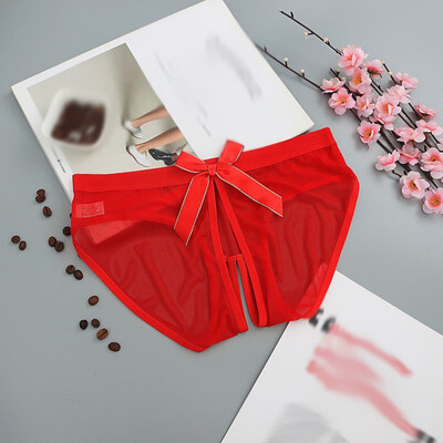 

Lace Open Panties For Ladies Sexy Womens Briefs Women Bowknot Underwear