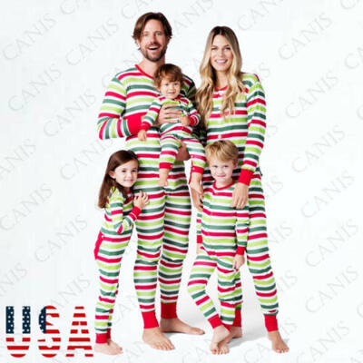 

USA Christmas Family Matching Union Suit Pajamas PJs Xmas Sleepwear Nightwear