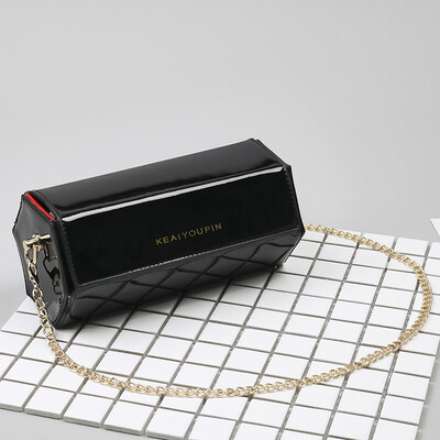 

Autumn&winter new ins overfire bag woman 2019 new Chao Korean version of geometric chain small square bag single shoulder obli