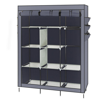 

69" Portable Closet Wardrobe Clothes Rack Storage Organizer & Shelf Home Cabinet