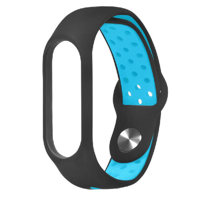 

Silicone Watchband Lightweight Ventilate Watch Strap Wristband Bracelet for Xiaomi Mi Band 3 Wrist Strap