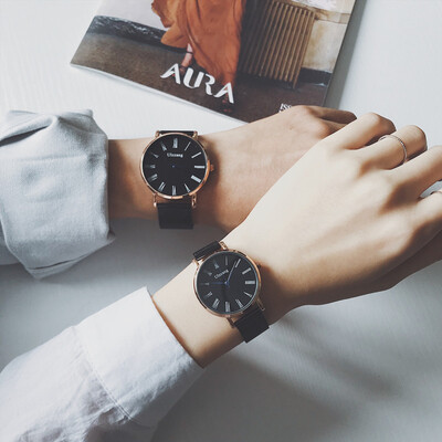 

European&American minimalist watch male students Korean version of minimalist literature&art British style retro leisure w