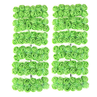 

144pcs 2cm Foam Rose Artificial Bouquet Multicolor Rose Wedding Decoration