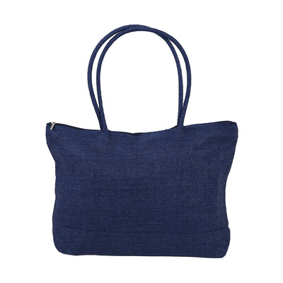 

Hot Ladies Straw Weaving Summer Beach Tote Bag Shopping Travelling Zippered Bag