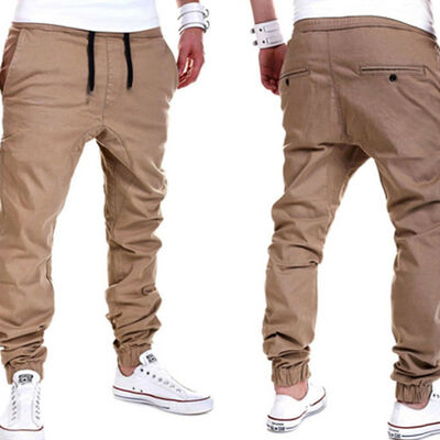 

Mens Gym Slim Fit Trousers Tracksuit Bottoms Skinny Joggers Sweat Track Pants