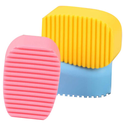 

Gobestart Creative Flexible Hand Scrub Washing Silica Gel Washboard Cleaning Brush Mini