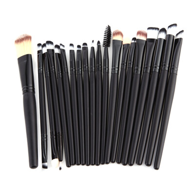 

Pro 20 Makeup Brushes Foundation Shadow Eyeliner Brush Kit