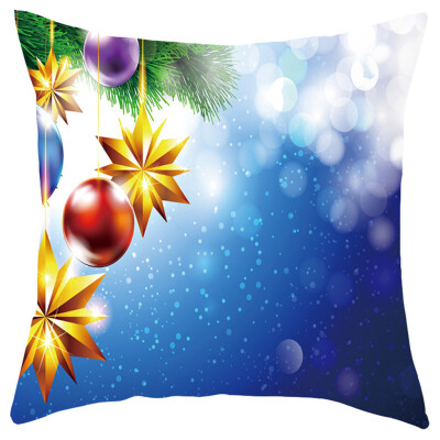 

Siaonvr Merry Christmas Short Plush Pillowcase Sofa Pad Set Home Decoration 18x18 Inch