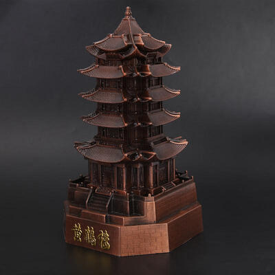 

Greensen Chinese Famous Architecture Yellow Crane Tower Model Home Furnishing Ornaments Desktop Decor