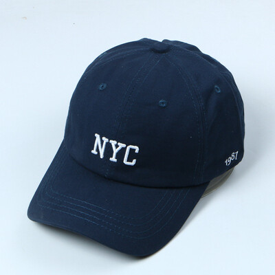 

Embroidered multicolor NYC letter baseball cap female spring&autumn outdoor sun hat young students cap male sun hat