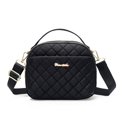 

Nylon Hand-held Bill of Ladies Fashion Simple Linger Multi-Layer Light Canvas Bag