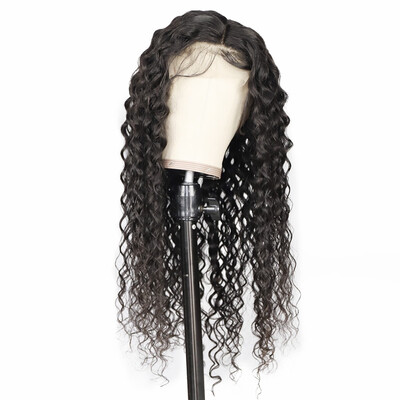 

Braziian Hair Water Wave Human Hair Lace Front Wig Human Hair Wigs With Baby Hair Natural Color