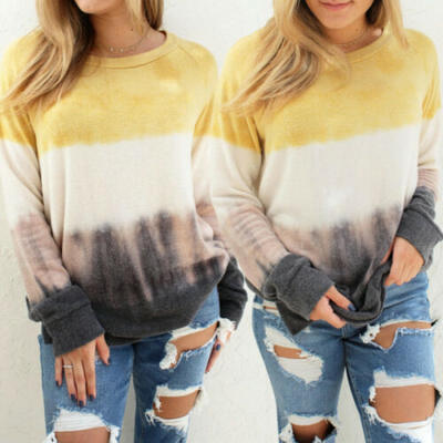 

US Womens Sweater Jumper Long Sleeve Ladies Sweatshirt Pullover Blouse Tops