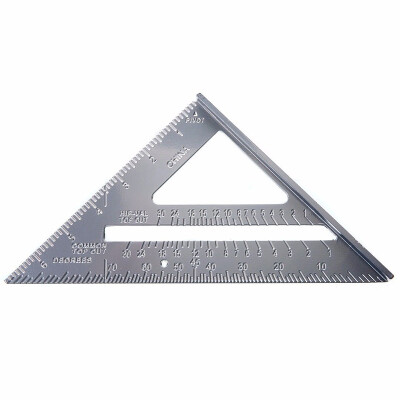 

Aluminum Alloy Rafter Square Speed 7 Triangle Ruler Protractor Miter Framing