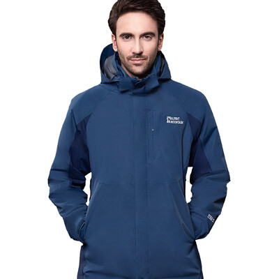 

El Monte ALPINT MOUNTAIN Jackets Men&women couples autumn&winter three-in-one Jackets fleece warm two-piece 630-619 gray blue