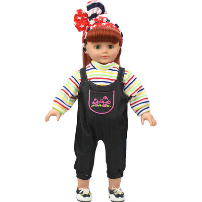 

Tailored DIY Doll Clothes Dress For 18 inch Doll Baby Kids Gifts Jumpsuit Party Clothes