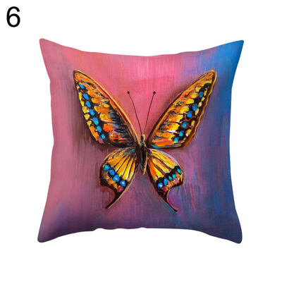 

Multicolor Butterfly Throw Pillow Protector Case Cushion Cover Bedding Articles