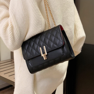 

Fashion retro rhombic chain bag texture shoulder bag Sen small bag female 2019 new wave Korean version of the Messenger bag