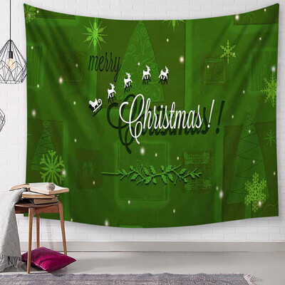 

Siaonvr Christmas Tapestry Santa Print Wall Hanging Tapestry Art Home Decor