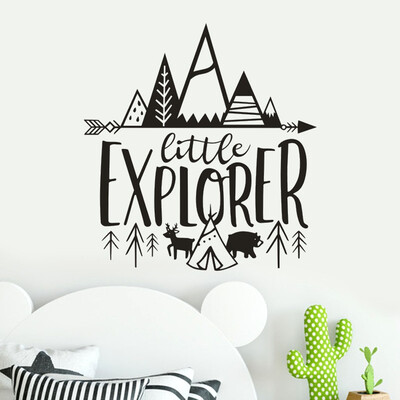 

〖Follure〗Little Explorer Home Decor Wall Sticker Decal Bedroom Vinyl Art Mural