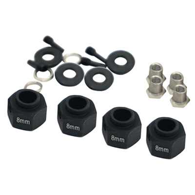 

Siaonvr 1 Set 8mm Widen Adapter Widening Kit for 110 RC Car TRX-4 TRX4