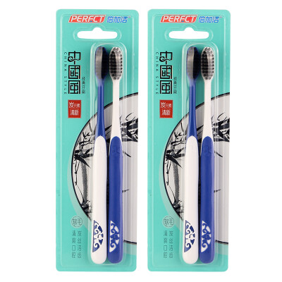 

PERFCT charcoal fresh soft toothbrush × 4 random color F866