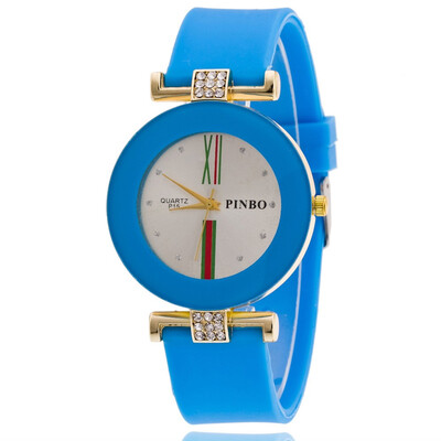 

2018 New Women Fashion Luxury Leisure Set Auger Leather Analog Stainless Steel Quartz Watch