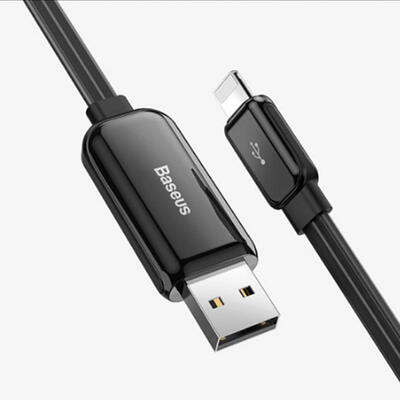 

BASEUS Creative USB To Lightning Charging Data Cable With Streamer Light Effect For IPHONE Apple Devices-1m
