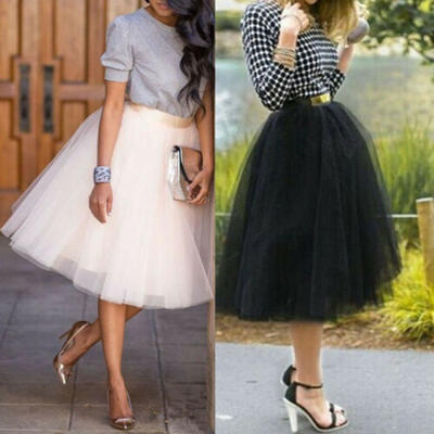 

Women Vintage Lolita Petticoat Slim Party Skirt Maxi Long Gilding Pleated Skirts