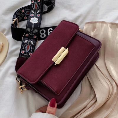 

Fashion hundred tide 2019 Korean version of autumn&winter new womens bag retro frosted small square bag single shoulder obliq