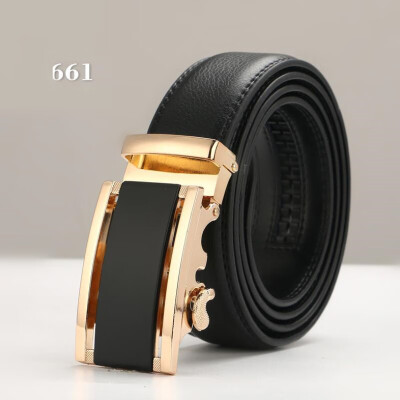 

Brand Fashion Automatic Buckle Genuine Leather Strap Belts For Men Top Quality Automatic Buckle black Belts luxury designer belt