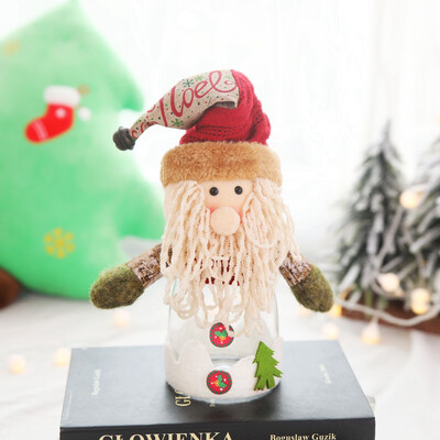 

Siaonvr Christmas Decoration Transparent Candy Jar Plastic Creative Ornaments Gift Box