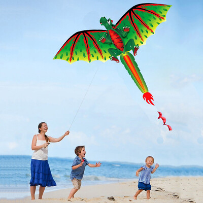 

Siaonvr 3D D-ragon K-ite Kids Toy Fun Outdoor Flying Activity Game Children With Tail