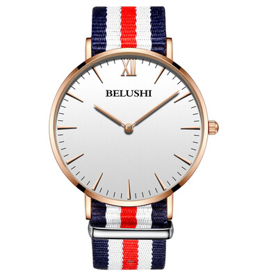 

New ultra-thin mens watch belt waterproof wrist watch student fashion Korean fashion sports quartz watch