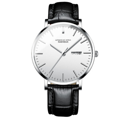 

genuine cayton watch male concept full-automatic mechanical watch fashion genuine leather ultra-thin water-proof mens watch new s