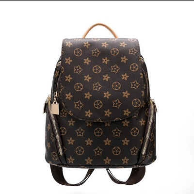 

Backpack female leather 2019 new Korean version of the wild leather travel bag fashion casual soft leather backpack tide
