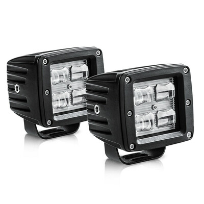 

2PCS 3" INCH 40W LED Light Bars Flood Pods Lights Off-Road Tractor 4WD ATV Boat