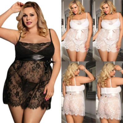 

Women SEXY Babydoll Ladies LINGERIE Underwear Nightie Nightwear Chemise Lace UK