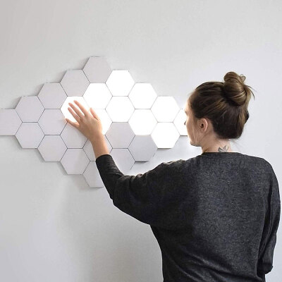 

Honeycomb Touch Sensing Quantum Lamp LED Hexagonal Lamps Night Light Magnetic Hexagons Creative Decoration Wall Lampara