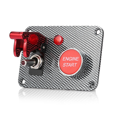 

S3401 - Z Universal 12 - 24V Ignition Switch Panel Car Engine Start Push Button with Red LED Light Toggle