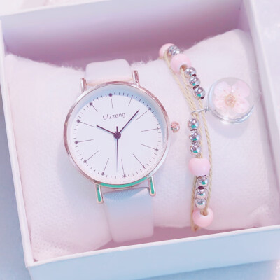 

Womens Watches Waterproof Atmosphere Ultra-thin Simple Leisure Temperament Fashion Korean Womens College Style