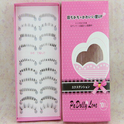 

〖Follure〗10 Pairs different under lower bottom False Eyelashes eye Lashes ZH-1