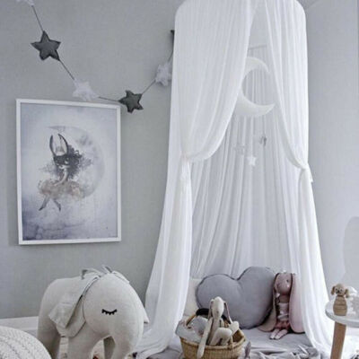 

Princess Bed Kids Canopy Hanging Dome Lace Mosquito Net for Crib Curtain Bedding