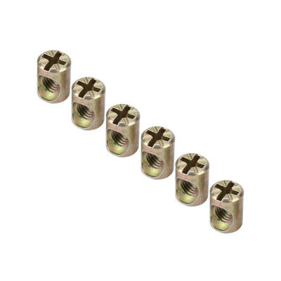 

Greensen 30pcs M6 Furniture Barrel Nut Dowel Cabinet Connectors Embedded Nuts Fasteners